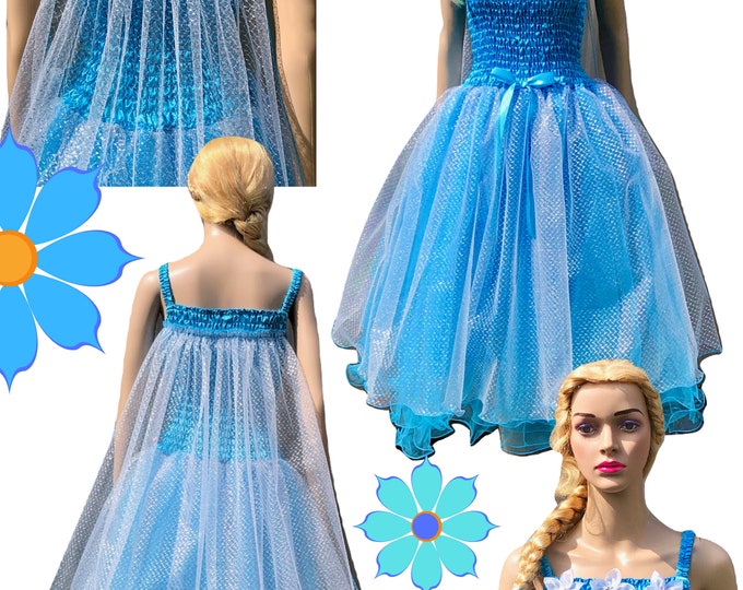 Women's Adult Elsa Frozen Costume ~Elsa Costume~Frozen Dress~Frozen Costume