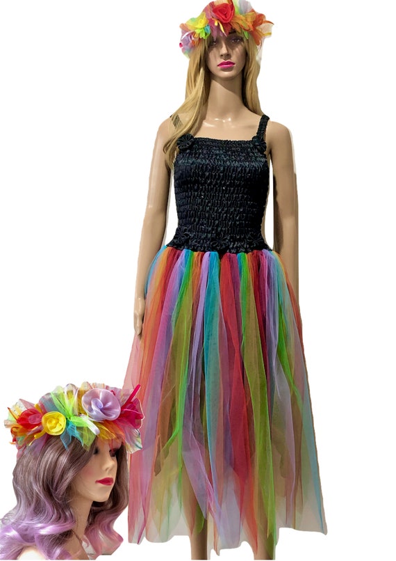 rainbow adult dress
