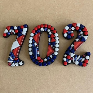 Mosaic Address Numbers, House Address, Numbers, Mosaic, Decorative Accents