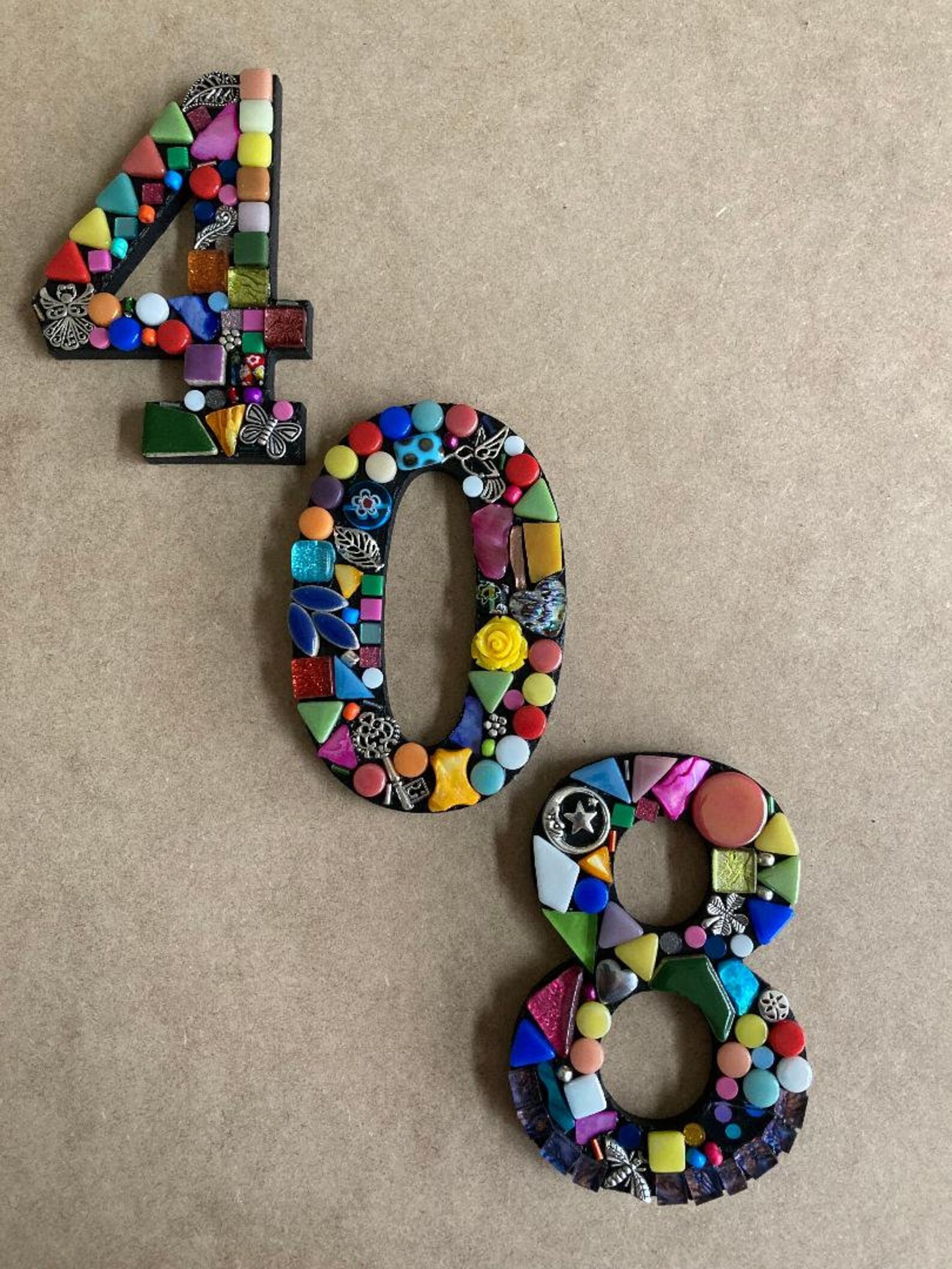 Mosaic Address Numbers House Address Numbers Mosaic Etsy