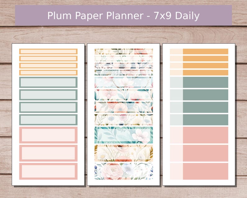 KIT 103 | Vibrant Spring - Plum Paper 7x9 Daily Planner | February ...