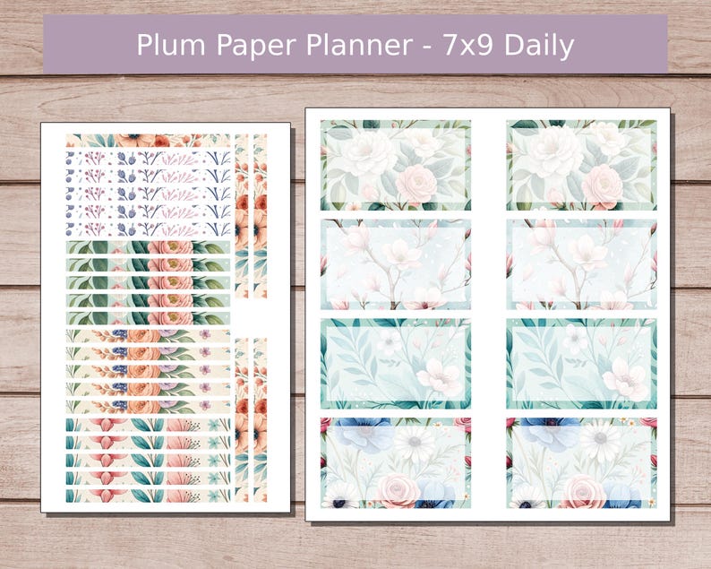 KIT 103 | Vibrant Spring - Plum Paper 7x9 Daily Planner | February ...