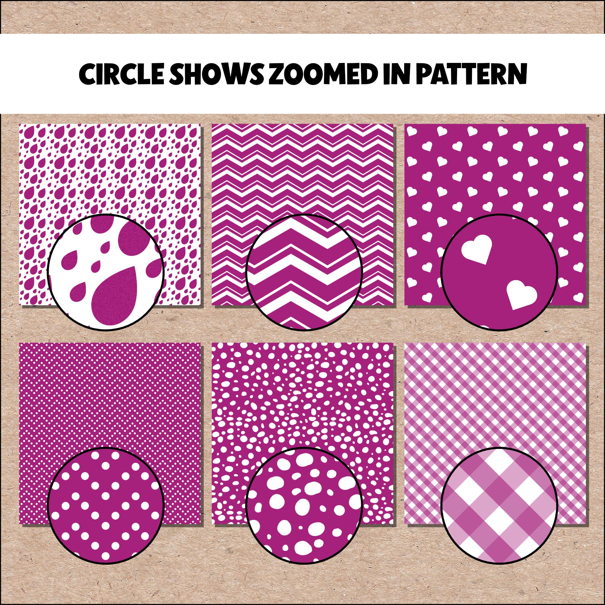 Purple Pink 12 X 12 Printable Seamless Pattern Digital Scrapbook Craft ...