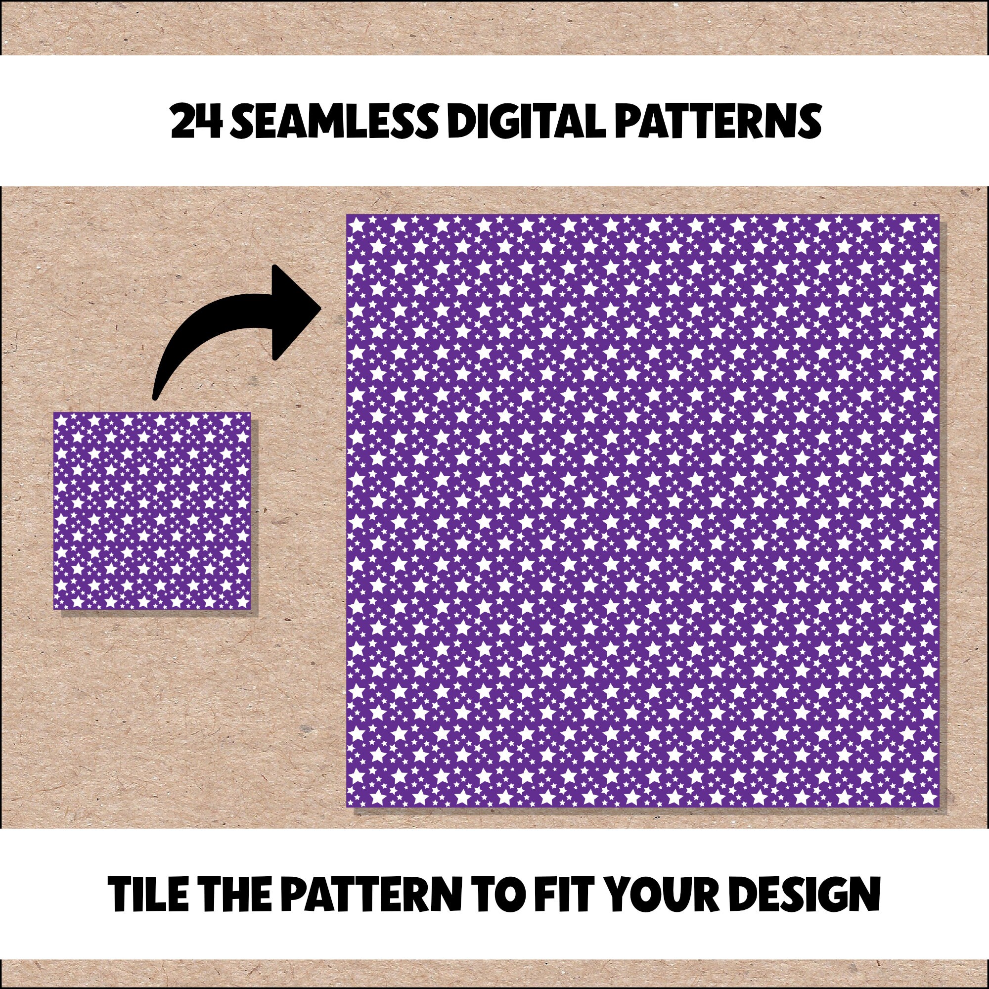 Purple 12 X 12 Printable Seamless Pattern Digital Scrapbook Craft Paper ...