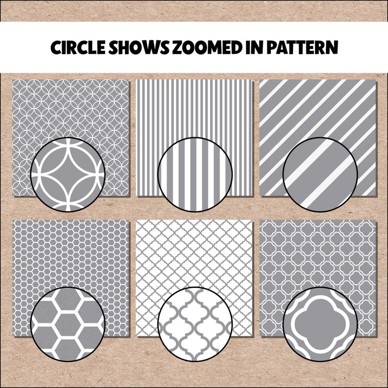 Grey Gray 12 X 12 Printable Seamless Pattern Digital Scrapbook Craft ...