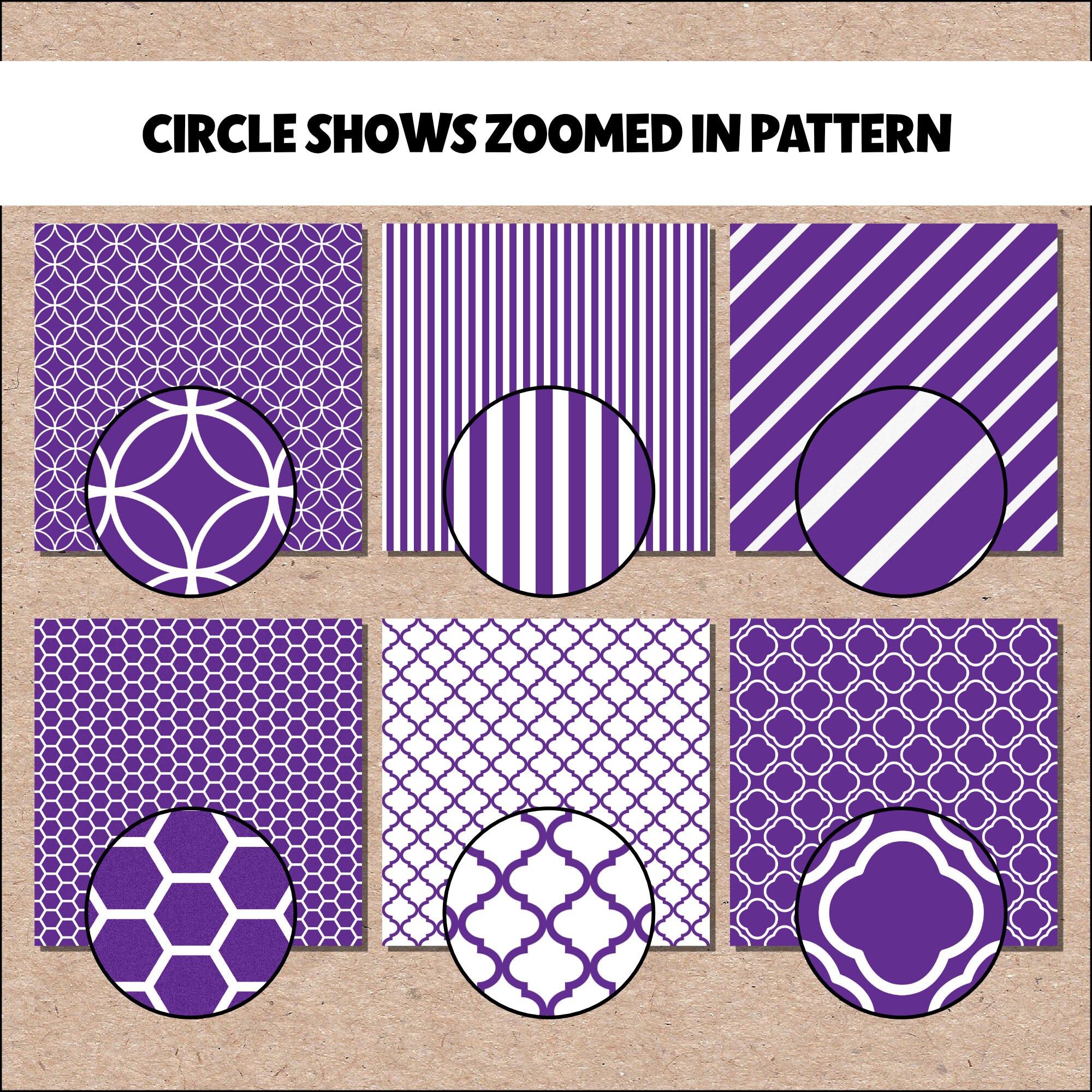 Purple 12 X 12 Printable Seamless Pattern Digital Scrapbook Craft Paper ...