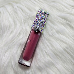 Hand-Bedazzled Giorgio Armani Lip Gloss: Aurora Borealis Crystals