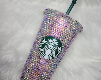 MADE TO ORDER, Starbucks Cup , Bling Cup, Crystal Cup, Cup with Straw, Cold Cup, Reusable Cup , Shiny Cup, Venti Cup, Rhinestone Cup