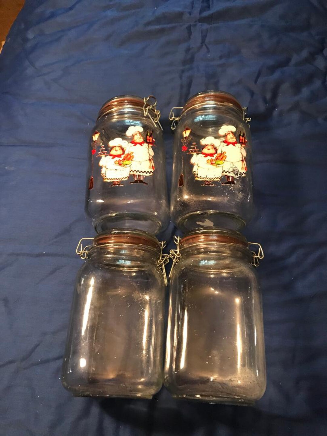 Happy French Chef Canisters/design by Kingsbridge International Inc. Etsy