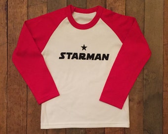 Starman Long Sleeve Baseball Top (Red)