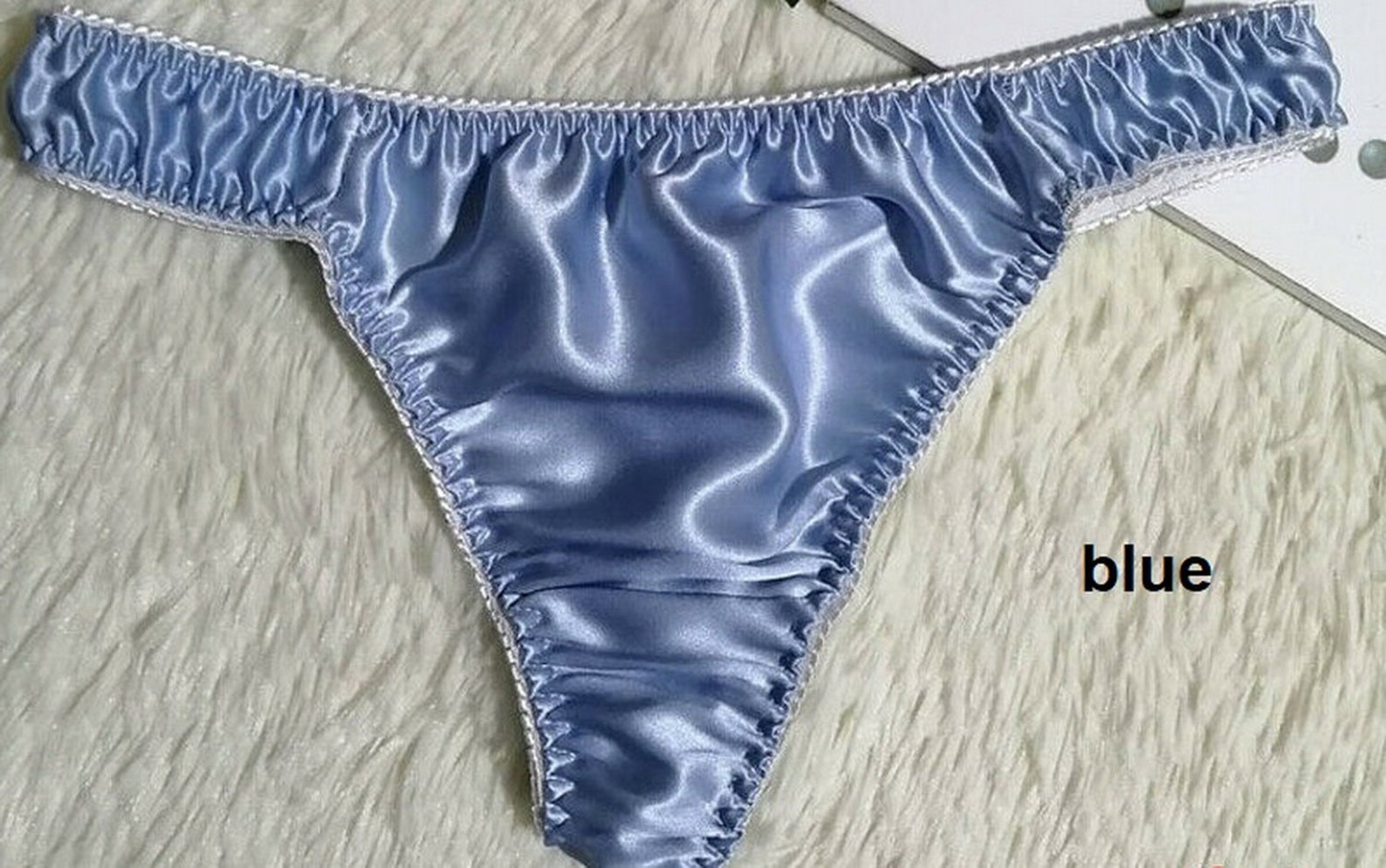 New 10 color Crossdress Thong Trunks Bikini Silky Satin | Etsy