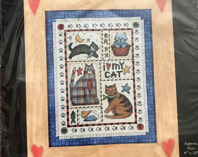 Dimensions Debbie Mumm I Love My Cat Counted Cross Stitch Kit Needlepoint Kits How To Kromasol Com