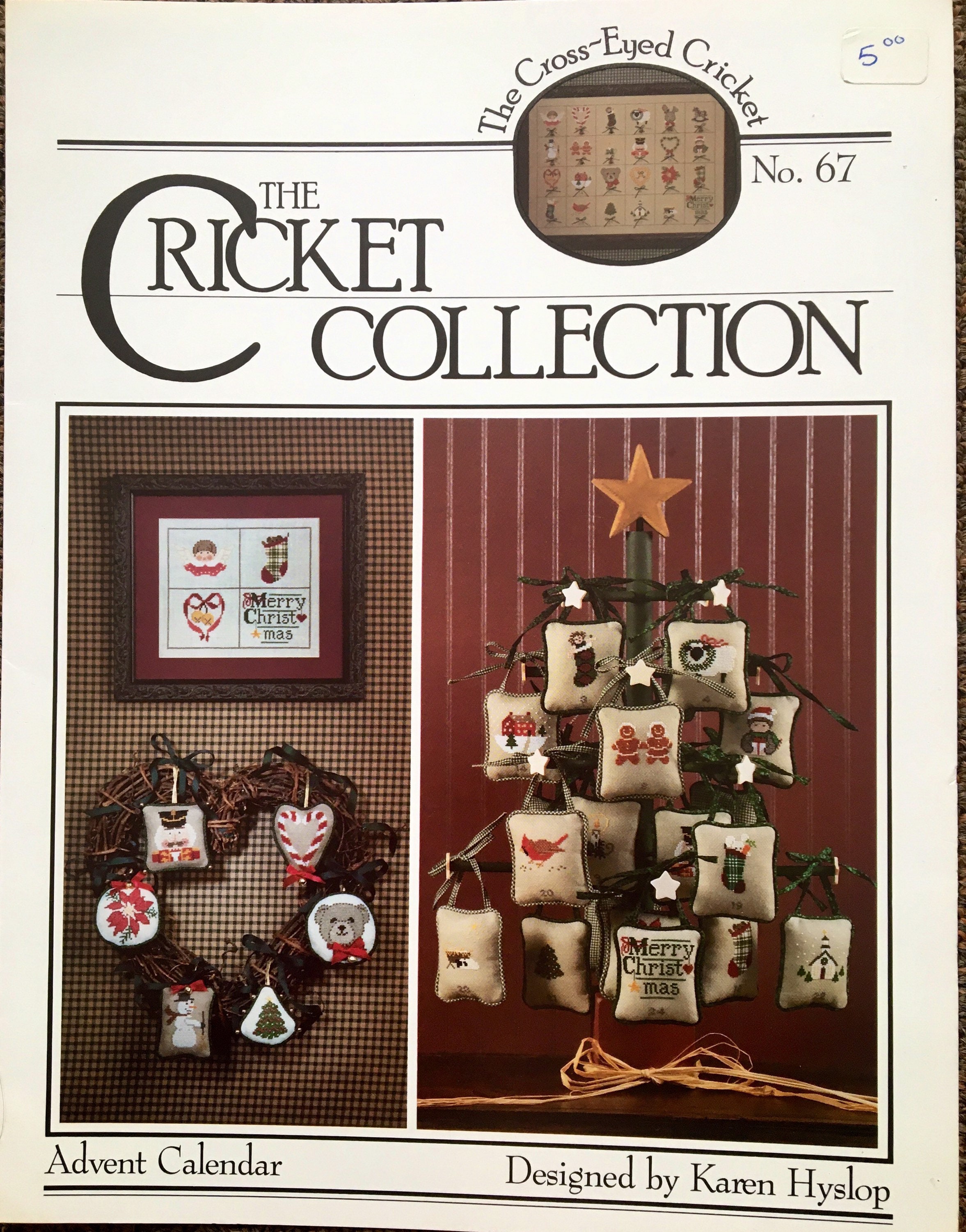 Vintage The Cricket Collection Advent Calendar Christmas Etsy