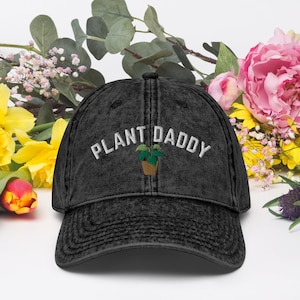 Plant Daddy Vintage Cotton Twill Cap, Plant Dad Hat, Embroidered Dad Hat, Plant Lover Gift, Gift for Him, Plant Parent Hat, Plant Dad Cap