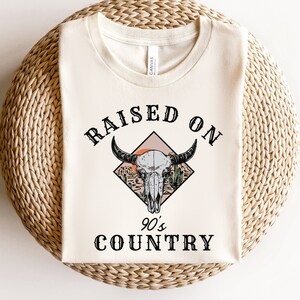 Raised on 90s Country PNG Retro Cowgirl png Western Country png Design Country Music Lover Gift Country Concert PNG Files For Sublimation
