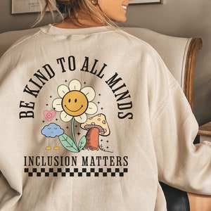 Inclusion SPED Teacher Sweatshirt Autism Awareness Special Education Teacher Gifts SLP Sweater Neurodiversity BCBA Autism Sweatshirt