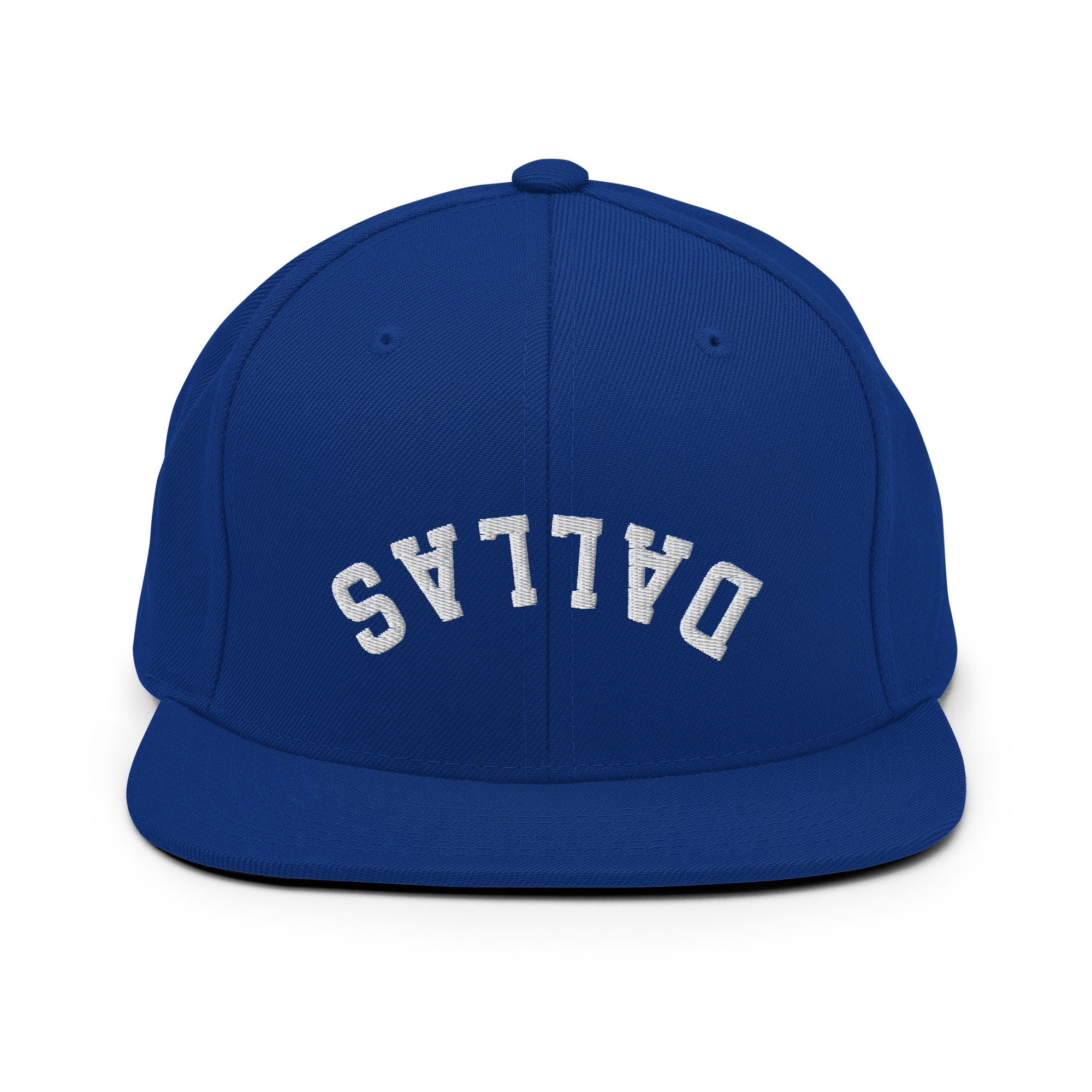 Upside Down Dallas Snapback Hat Inverted Dallas Embroidered Hat Etsy