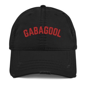 Gabagool Distressed Dad Hat, Funny Italian Embroidered Hat