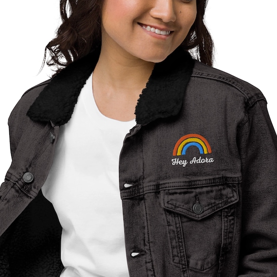 Rainbow clearance sherpa jacket