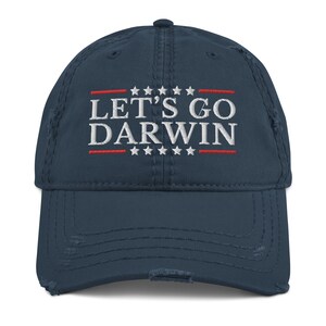 Let’s Go Darwin Distressed Dad Hat, Lets Go Darwin Funny Trending Hat For Men And Women
