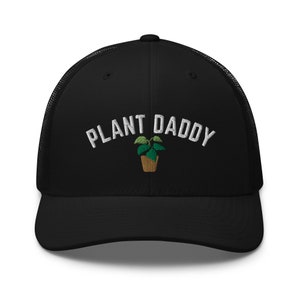 Plant Daddy Trucker Cap, Plant Dad Hat, Embroidered Dad Hat, Plant Lover Gift, Gift for Him, Plant Parent Hat, Plant Dad Cap
