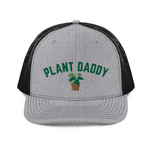 Plant Daddy Richardson 112 Hat, Embroidered Trucker Cap, Plant Lover Gift, Gift for Him, Plant Parent Hat, Plant Dad Cap, Plant Owner