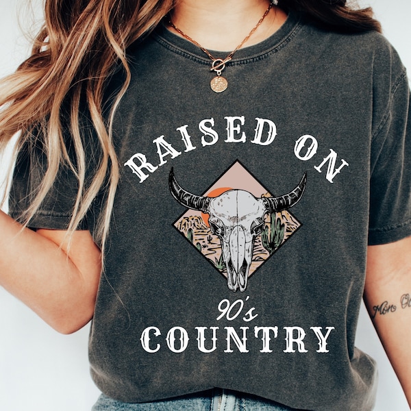 Raised on 90s Country PNG Retro Cowgirl png Western Country png Design Country Music Lover Gift Country Concert PNG Files For Sublimation