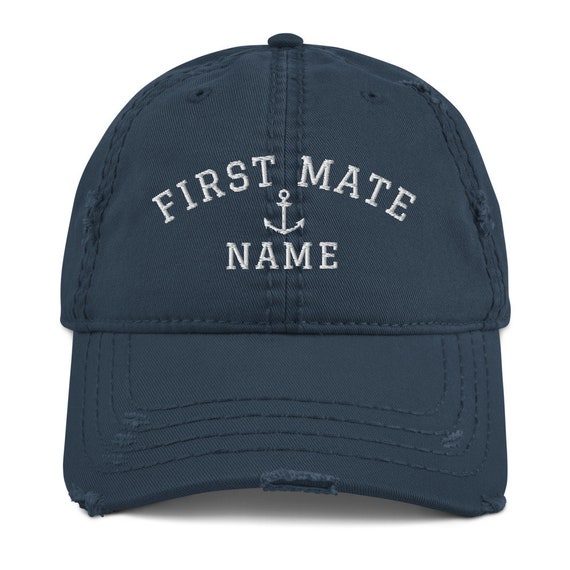 Personalized First Mate Hat Custom Baseball Cap Nautical Etsy