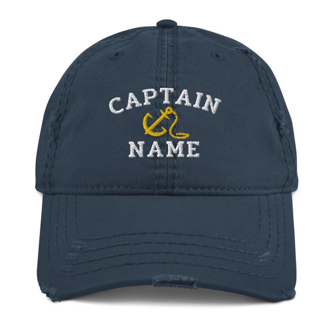 Personalized Captain Hat Custom Captain Hat Nautical Etsy