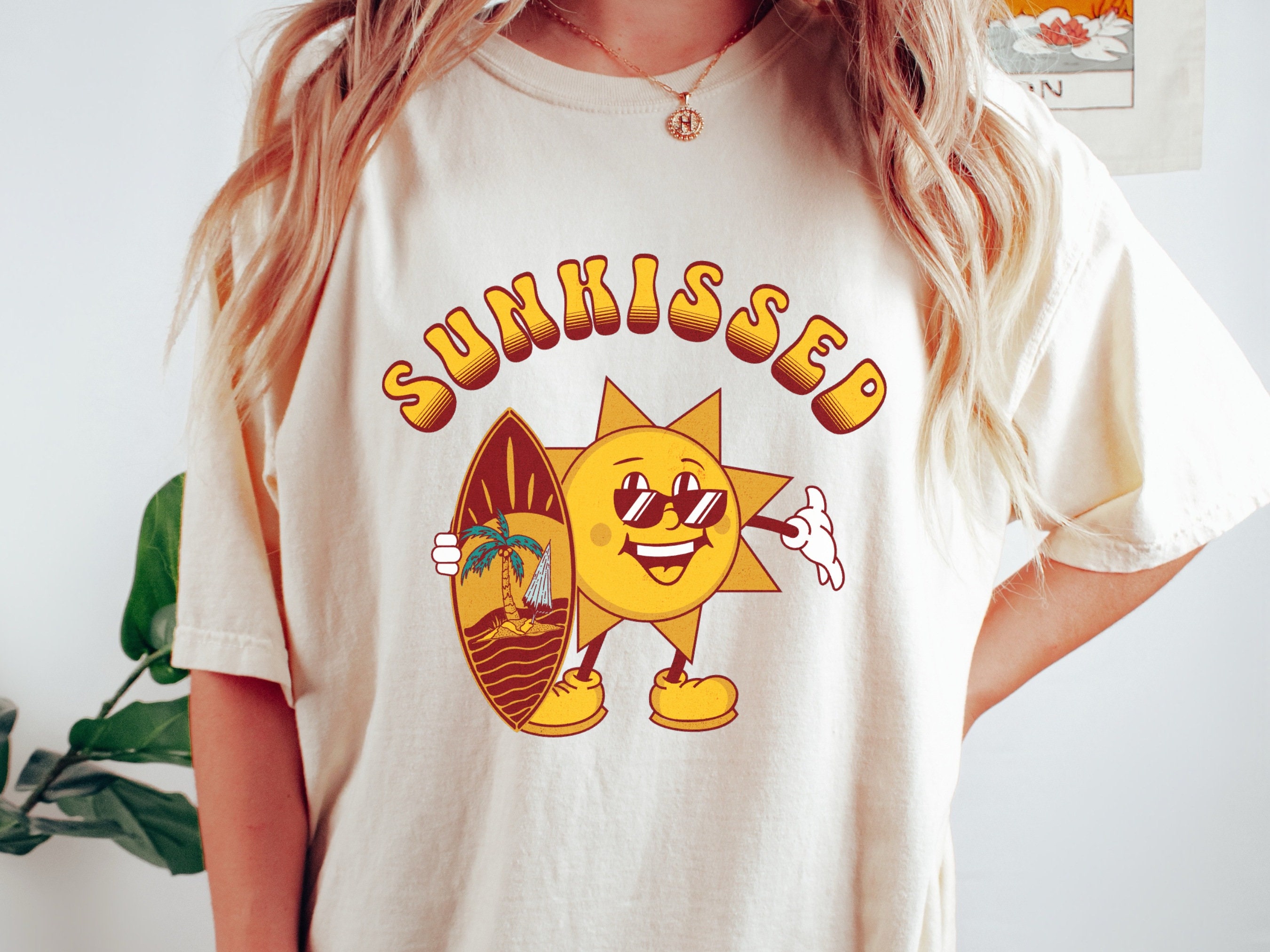 Sunkissed PNG Files for Sublimation Sunkissed SVG Retro Groovy - Etsy