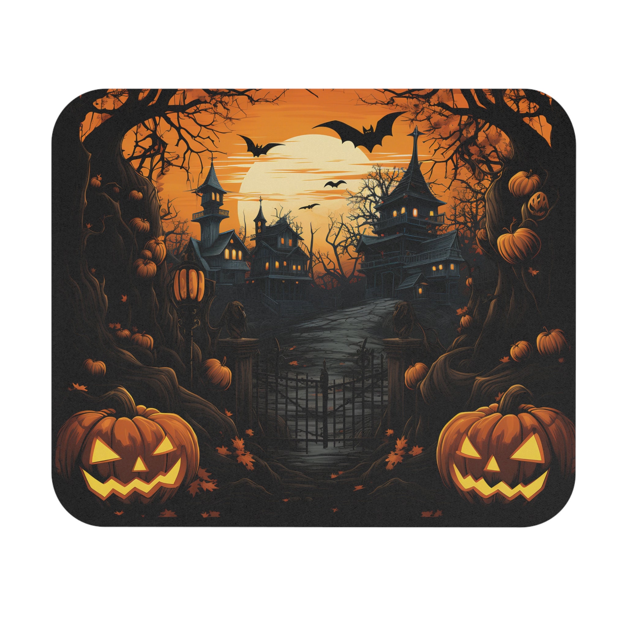 Halloween-themed Extra-large Mouse Pad: Typing, Clicking, And