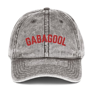 Gabagool Vintage Cotton Twill Cap, Funny Italian Embroidered Hat