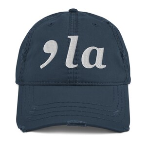 Kamala Harris 2024 Election Hat, Distressed Dad Hat, Democratic Candidate, Vote Kamala Cotton Cap, Comma La Hat