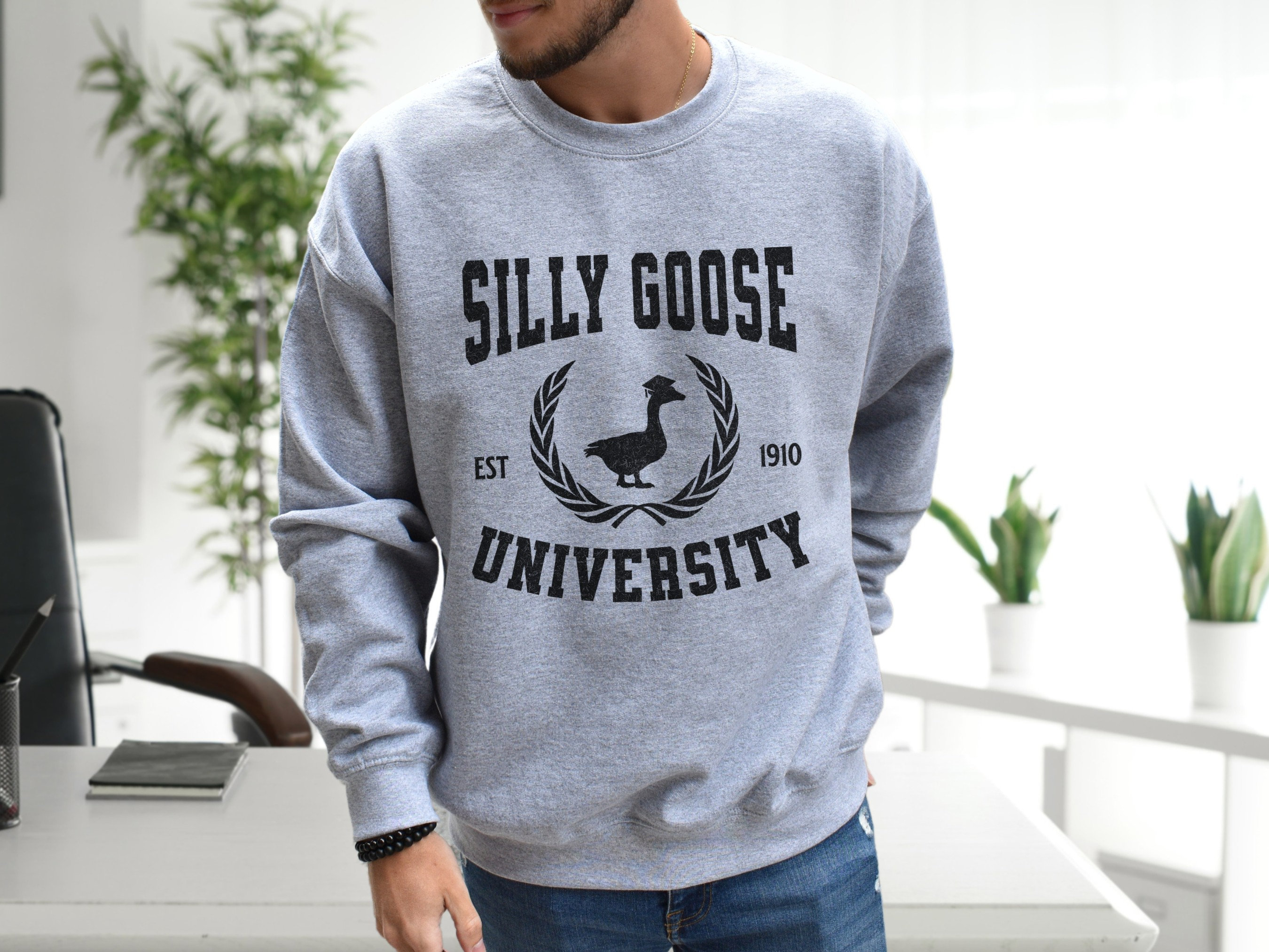 Discover Silly Goose University Crewneck Sweatshirt, Silly Goose University Shirt