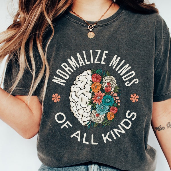 Normalize Minds Of All Kinds PNG Files For Sublimation Neurodiversity Shirt Png Mental Health PNG Autism Awareness Png Inclusion Autism Png