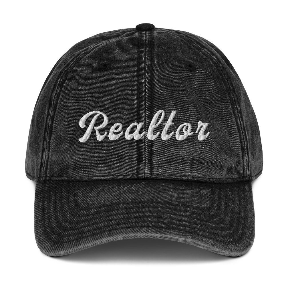 Realtor Hat Real Estate Clients Vintage Cotton Twill Cap Etsy