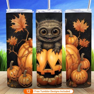 Schattige Halloween Spider Tumbler Warp Halloween 20oz Skinny Tumbler Sublimatie Design Digitale Download PNG Spooky Spider Mama Tumbler Wrap