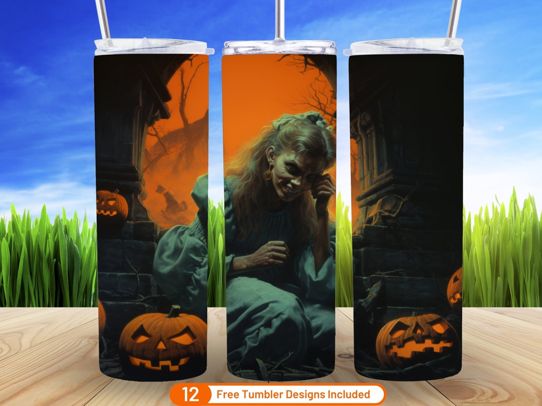 Hogg 'Spooky Season' Halloween-Becher, 590 Ml, Isolierter Edelstahlbecher Mit Strohhalm – Gruselig-cool!