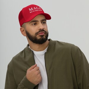 MAGA Make The Asshole Go Away Trucker Cap, Anti Trump Embroidered Hat image 7