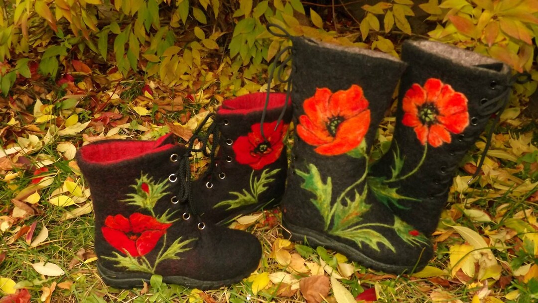 Woolen, Handmade Boots Etsy
