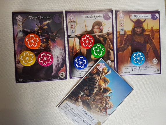 Mini Tokens and Storage For The Legend of The Five Rings LCG