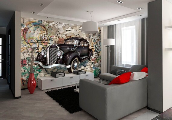 Wall Mural Car Wallpaper Mural Wallpaper For Bedroom Removable Wallpaper Mural For Bedroom Wall Decor Home Decor