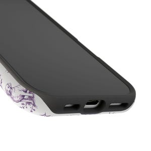 Violet Toile de Jouy Labrador Retriever Magnetic Impact Resistant iPhone Case image 12