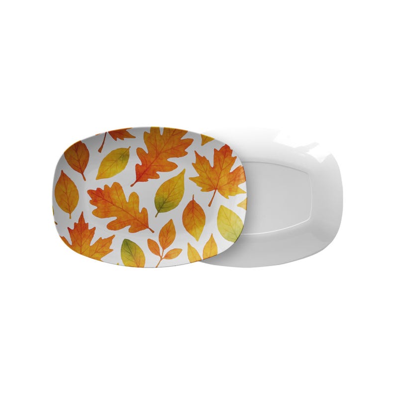 Leaf Pattern Serving Platter image 3