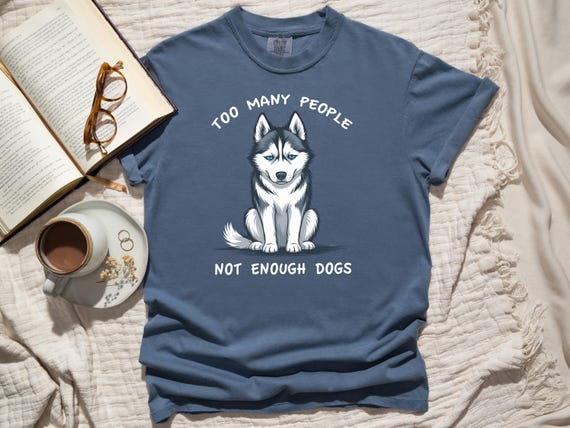 Siberian Husky Comfort Colors Cotton T-Shirt