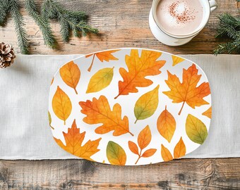 Leaf Pattern Serving Platter