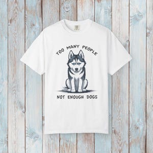 Siberian Husky Comfort Colors Cotton T-Shirt White