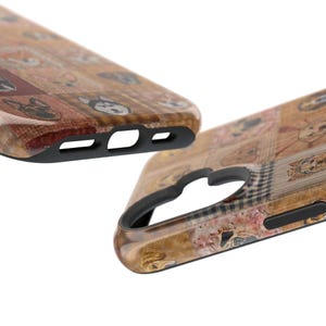 Boho Dog Lover Faux Patchwork Magnetic Impact-Resistant iPhone and Samsung S26 Series Case zdjęcie 13