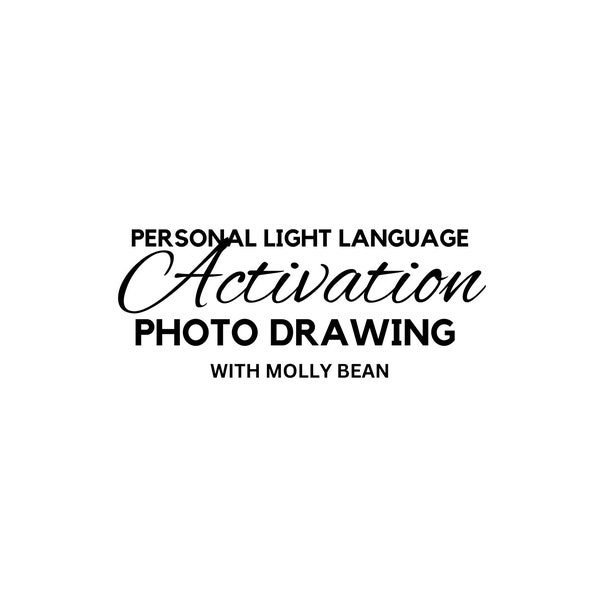 Dessin photo d'expression d'activation du langage lumineux personnel avec Molly Bean