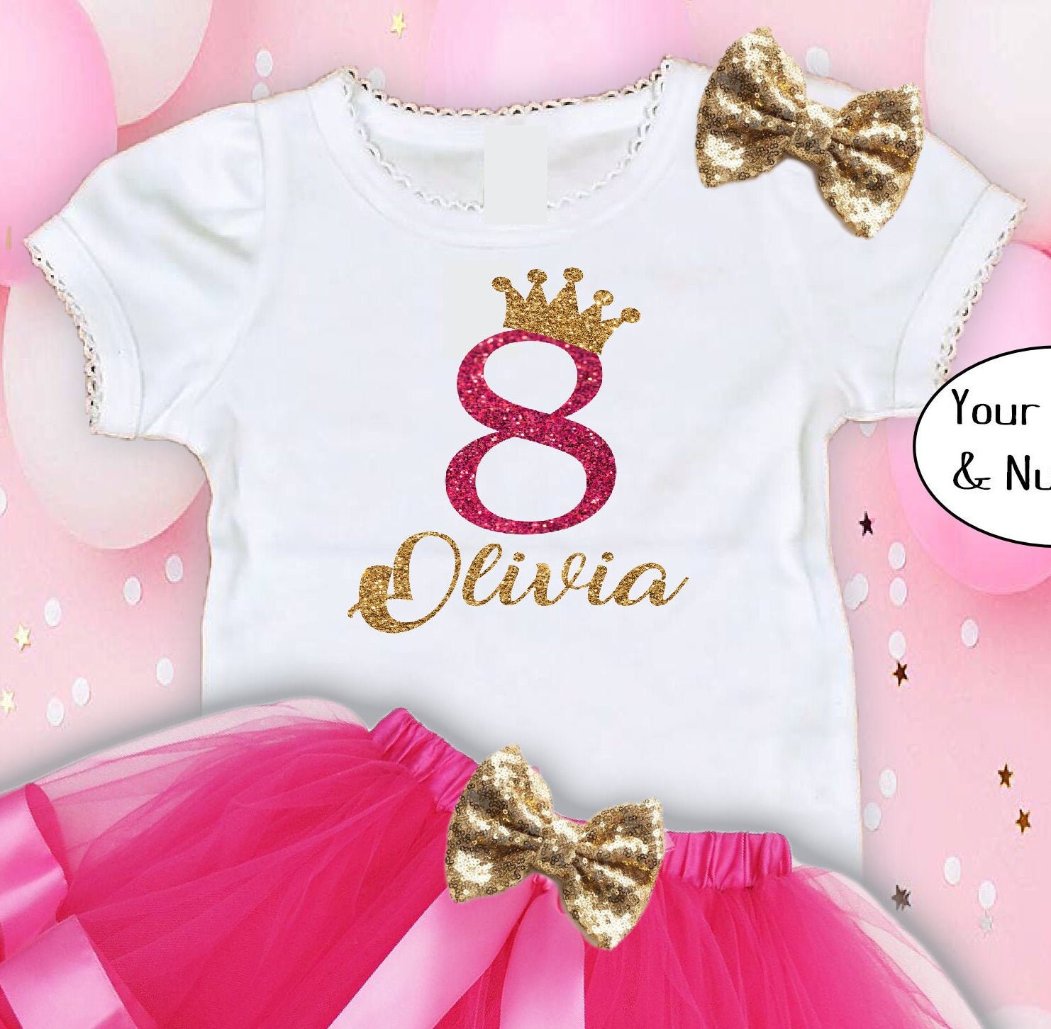 personalised birthday tutu